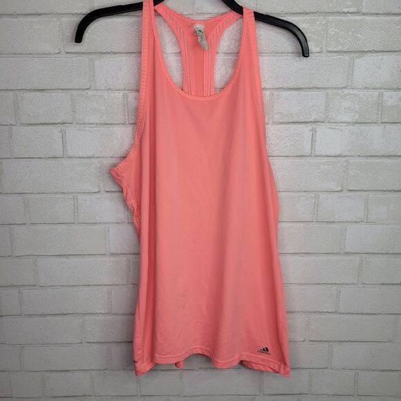 Adidas Hot Pink Athletic Tank Top - Picture 1 of 6